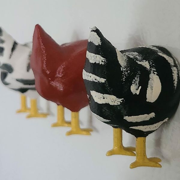 3pcs Chicken Butt Magnet Refrigerator Chicken Butt Gift Funny Chicken Butt Gift Vintage Magnetic Decorative