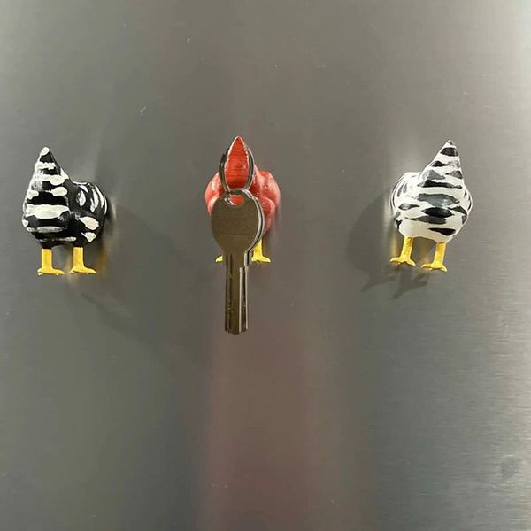 3pcs Chicken Butt Magnet Refrigerator Chicken Butt Gift Funny Chicken Butt Gift Vintage Magnetic Decorative