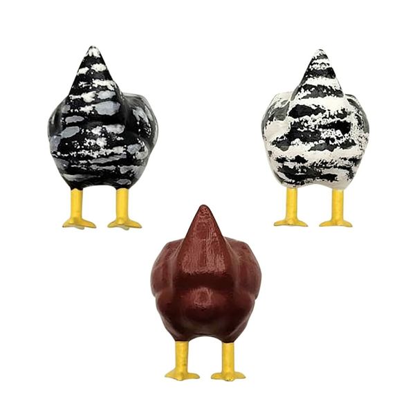 3pcs Chicken Butt Magnet Refrigerator Chicken Butt Gift Funny Chicken Butt Gift Vintage Magnetic Decorative