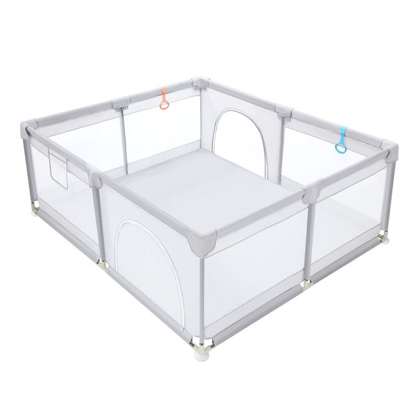 Baby Playpen Fence Pen Activity Centre Playground Safety Gate Enclosure Barrier Play Room Yard 150x200cm