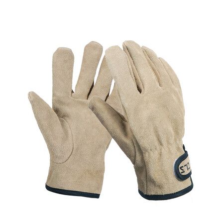 HydraHyde Insulated Split Leather Winter Work BBQ Gloves, Large