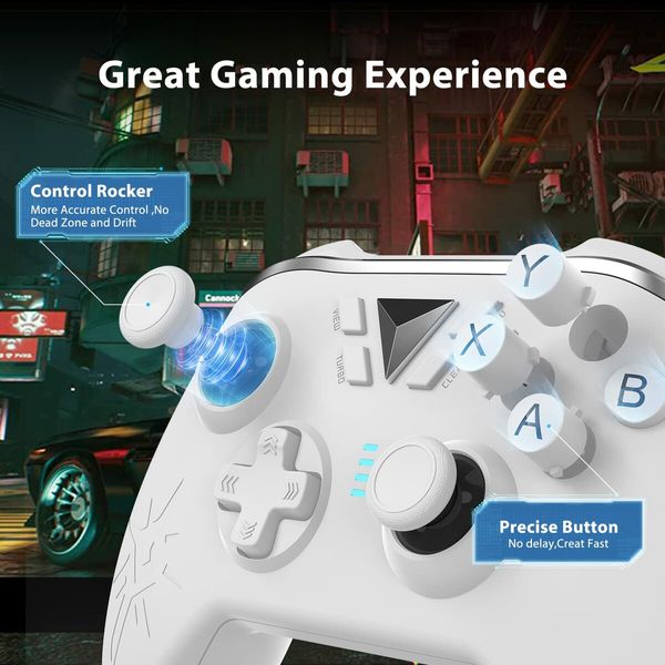 Wireless Controller Compatible with Xbox One PC gaming controller with cable