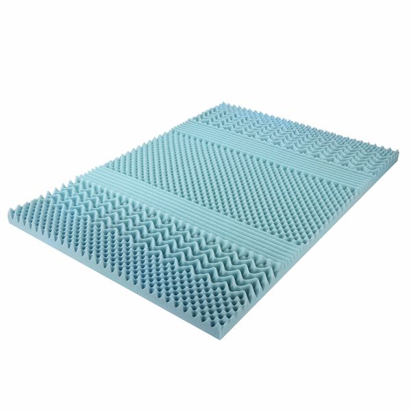 Double Size Mattress Topper Memory Foam Bed Underlay Cool Gel 8CM with Bamboo Cover