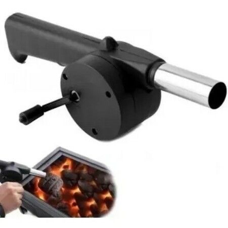 Hand Crank BBQ Fan, Portable Barbeque Air Blower for Outdoor Barbecue Fire Bellow