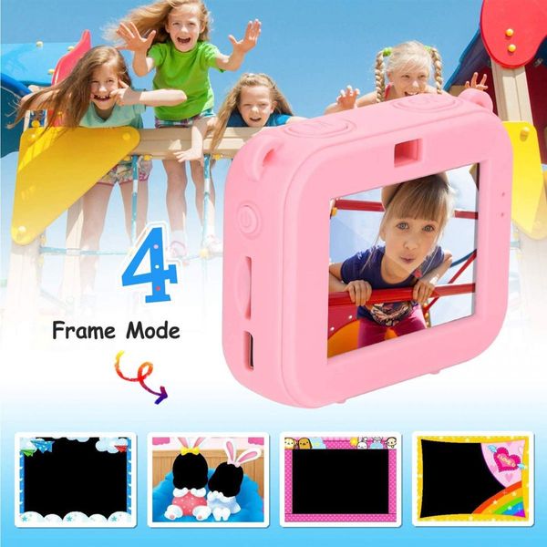 Kids Waterproof Camera, Kids Camera for Ages 3+, Camera for Kids Allows Underwater Use - Camcorder 1.77 Inch Screen (Pink)