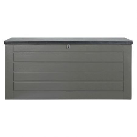 Gardeon Outdoor Storage Box 680L Container Lockable Garden Bench Tool Shed Black