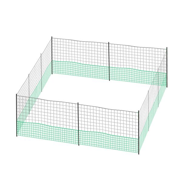 Chicken Coop Run Pen Cage Hen Chook House Fence Enclosure Poultry Mesh Net Hutch Habitat Netting Yard Farm Fencing 2100x125CM