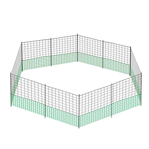 Chicken Coop Run Pen Cage Hen Chook House Fence Enclosure Poultry Mesh Net Hutch Habitat Netting Yard Farm Fencing 2100x125CM