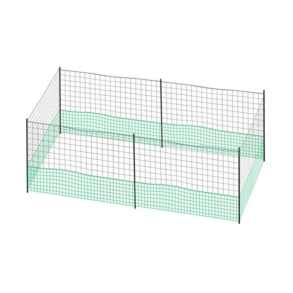 Chicken Run Coop Cage Hen House Chook Pen Fence Enclosure Mesh Net Hutch Habitat Poultry Netting Yard Farm Fencing 1200X125CM