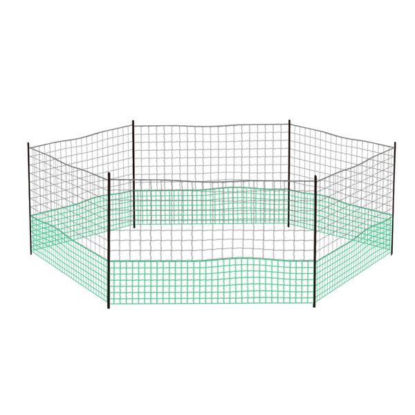 Chicken Run Coop Cage Hen House Chook Pen Fence Enclosure Mesh Net Hutch Habitat Poultry Netting Yard Farm Fencing 1200X125CM