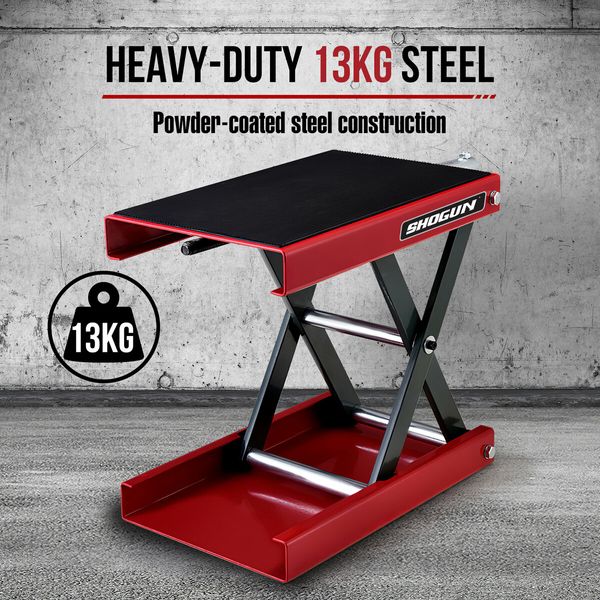 Motorcycle Lift Stand Motorbike Scissor Lifting Jack Hoist Dirtbike ATV Work Repair Bench Heavy Duty 500kg