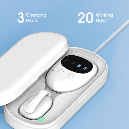 Wireless Bedwetting Alarm System USB Rechargeable Potty Alarm with Loud Sound and Strong Vibration for Kids Elderly