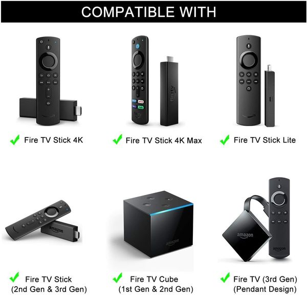 Replacement Voice Remote (3rd Gen) with TV Controls,Requires Compatible with Fire TV Stick /4K/Max/Lite/Cube