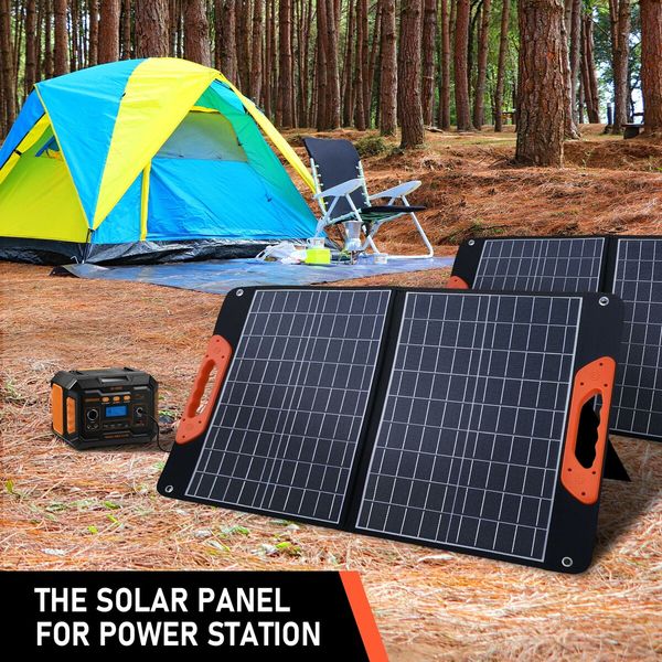 Portable Solar Panel Off Grid Charger Camping System Folding for Generator Homes Caravan RV Power Station Foldable USB DC Output 