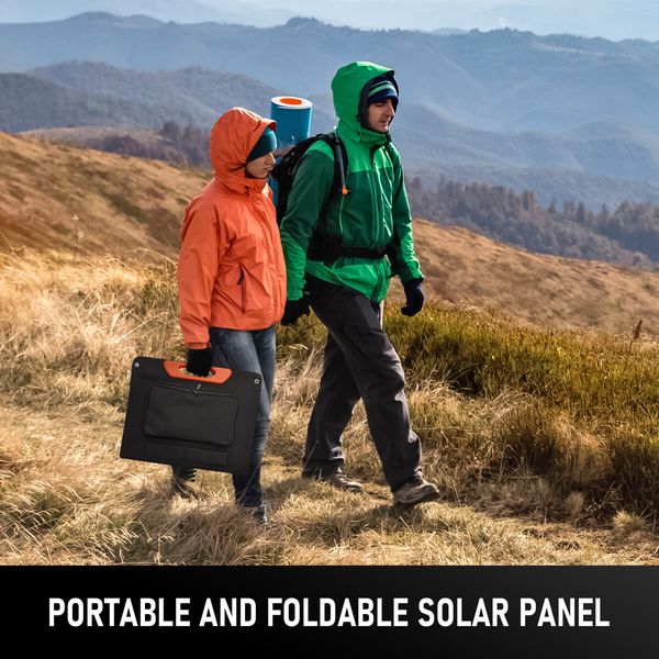 Portable Solar Panel Off Grid Charger Camping System Folding for Generator Homes Caravan RV Power Station Foldable USB DC Output 