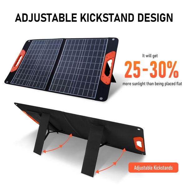 Portable Solar Panel Off Grid Charger Camping System Folding for Generator Homes Caravan RV Power Station Foldable USB DC Output 