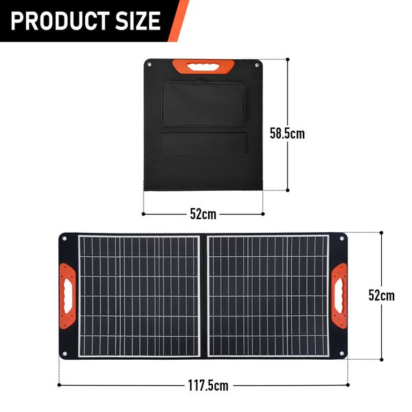 Portable Solar Panel Off Grid Camping Charger System Folding for Homes Generator Caravan RV Power Station Foldable USB DC Output 