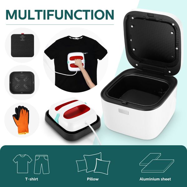 3D Sublimation Printer Vacuum Heat Press Transfer Mug Blank Printing Machine Supplies All In One Multifunction Kit 