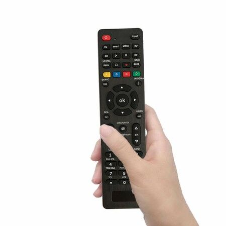 Universal Remote Samsung LG Sony Sharp Vizio Philips Toshiba Hitachi Sanyo JVC TCL Hisense Vestel Seiki Insignia Magnavox haier Panasonic Smart TVs