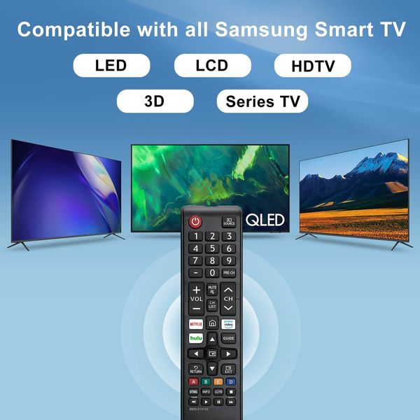 Universal Remote for All Samsung TV Remote, Replacement Compatible for All Samsung Smart TV, LED, LCD, HDTV, 3D, Series TV