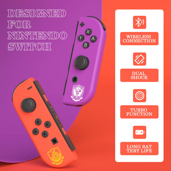 Wireless Nintendo Switch Joy Cons Replacement Controllers Motion Dual Vibration Gaming Sports