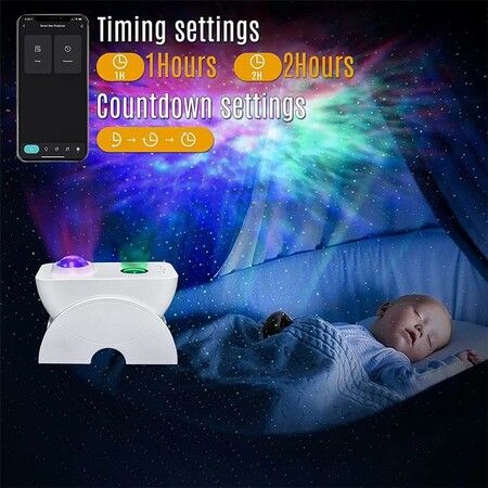 Smart Star Projector Galaxy Light Rotatable Nebula Cloud Stars Music Sync Smart APP Planetarium Projector for Kids Adults