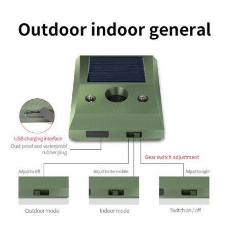 Ultrasonic Animal Outdoor Pest Dog Mouse Bird Catcockroach Insect Solar Repellent