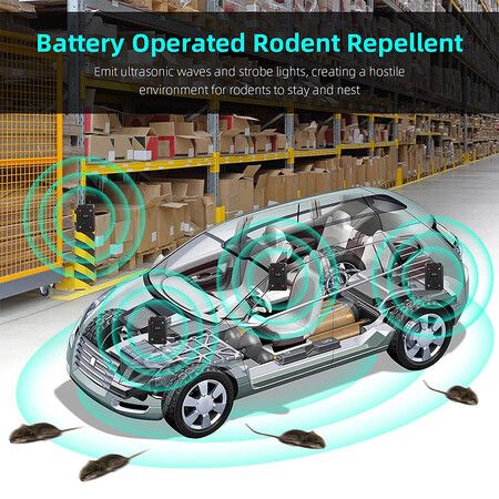 Under Hood Rodent Repeller Ultrasonic Rodent Repellent for Car Engines 1 Pack