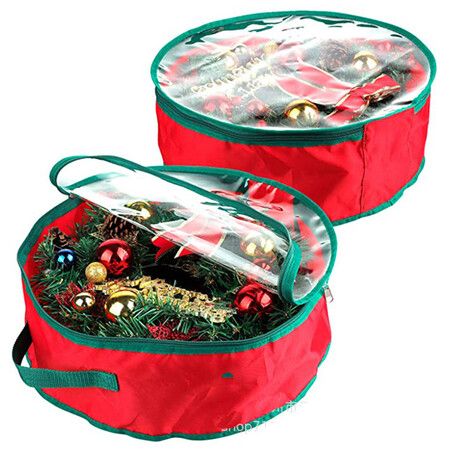 Christmas Wreath Storage Container Clear Bag 76 x 20 CM