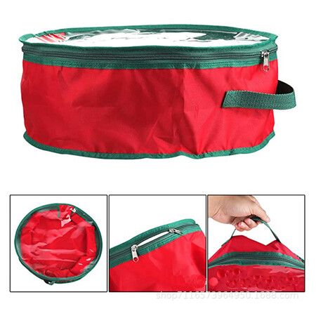 Christmas Wreath Storage Container Clear Bag 76 x 20 CM