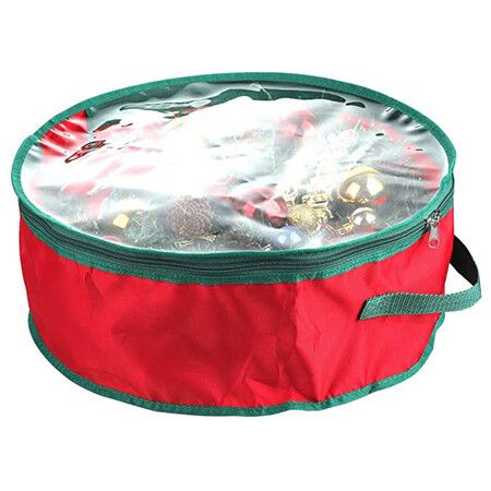 Christmas Wreath Storage Container Clear Bag 76 x 20 CM