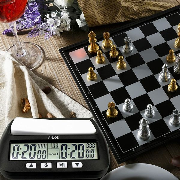 Chess Clock Digital Chess Timer Professional for Board Games