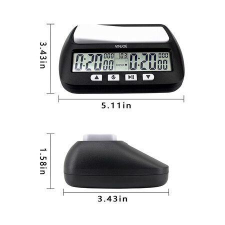 Chess Clock Digital Chess Timer Professional for Board Games