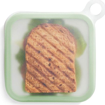 2pcs Toast Container Sandwich Case Toast Case Silicone Lunch Box Sealed bread Lunch Bo for Picnic  School, Office