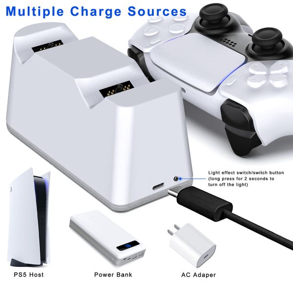 Charging Station for PS5 Playstation 5 Dualsense Controllers