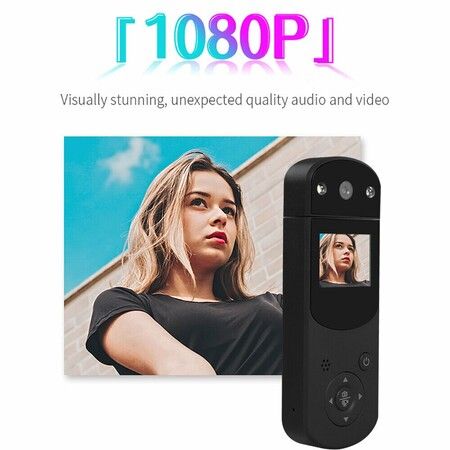 360 Degree Hand-Held Action Camera, D2 Hand-Held DV HD 1080P Action camera Video recording Sports DV Camera MP3 (Black)