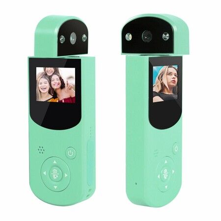 360 Degree Hand-Held Action Camera, D2 Hand-Held DV HD 1080P Action camera Video recording Sports DV Camera MP3 (Green)