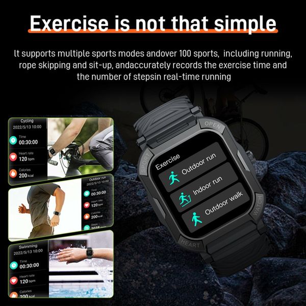 Smart Watch, Fitness Tracker for Android and iOS Phones with Heart Rate for Women Men