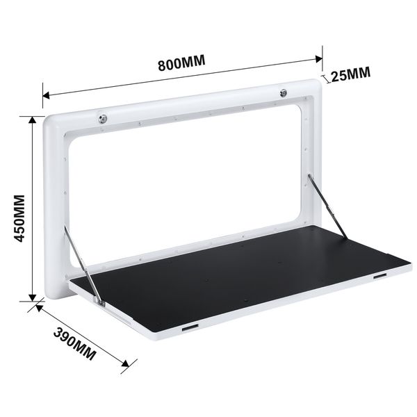 RV Wall Camper Table Folding Picnic Caravan Camping Exterior Mount Motorhome Campervan Floating Workbench Countertop