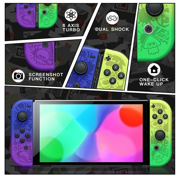 Switch Joycon Controller Compatible for Switch/Lite/OLED, Wireless Remote Replacement for Switch Joycon