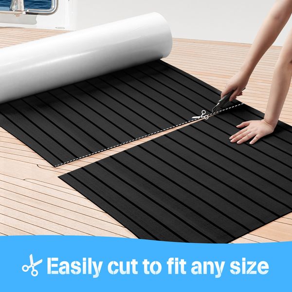 Marine Carpet Boat Flooring EVA Foam Decking Sheet Matting Non Slip Floor Mat Covering Yacht Pad Self Adhesive 240x80cm