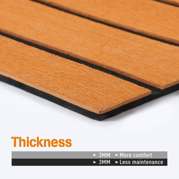 Teak Boat Flooring Marine Carpet EVA Foam Decking Sheet Matting Non Slip Covering Yacht Pad Self Adhesive 240x80cm