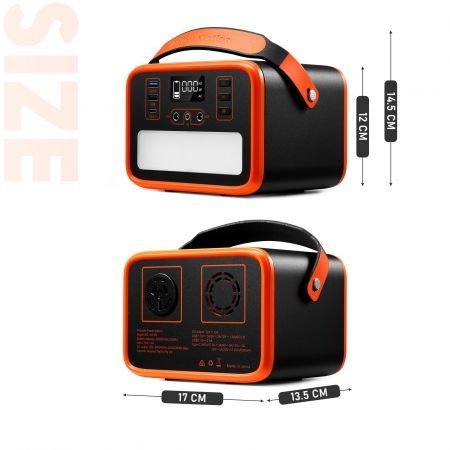 Portable Generator Power Station Solar Camping Home House Backup Standby Quiet Lithium Battery PD65W In and Out