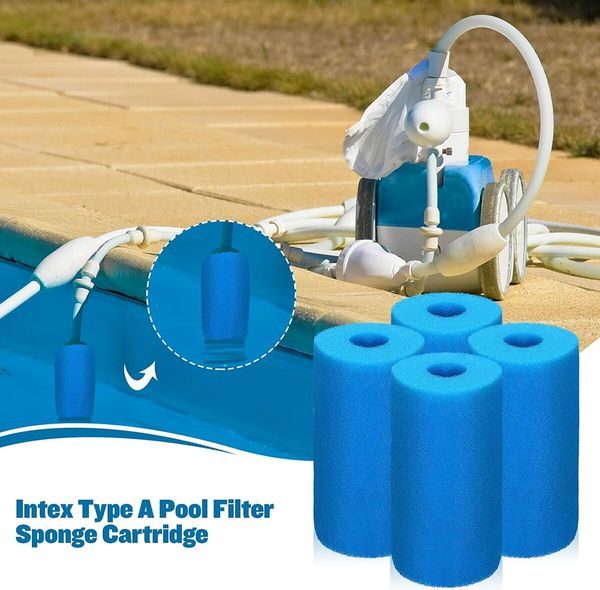 2 Pcs Bestway Pool Filter Sponge Cartridge Swimming Pool Filter Foam Compatible with Intex Type VII D Replacement