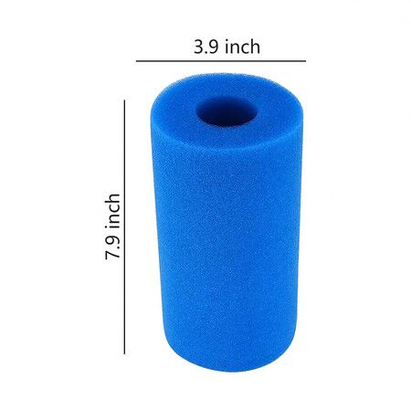 2 Pcs Bestway Pool Filter Sponge Cartridge Swimming Pool Filter Foam Compatible with Intex Type A  Replacement