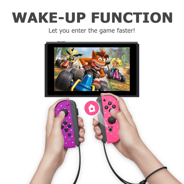 Joycons for Switch Nintendo,Switch Joycons Compatible with Nintendo Switch Wireless L/R Joycon Controller with Double Vibration Support Wake-up and Screenshot