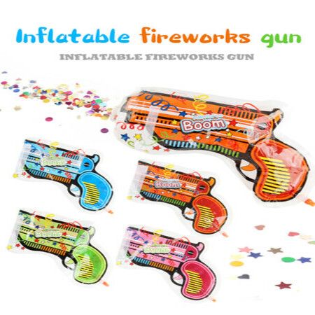 12pcs Inflatable Fireworks Toys Confetti Poppers Multicolor with Party Supplies for New Year Birthday Christmas Wedding Graduation