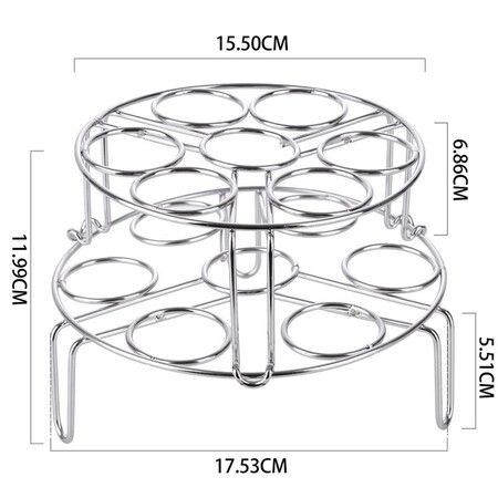 Stackable Egg Steamer Rack Trivet for Instant Pot Accessories 2 Pack