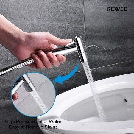 Handheld Bidet Sprayer, Chrome Plate Copper Bidet for Toilet,Cloth Diaper Bidet Toilet Sprayer