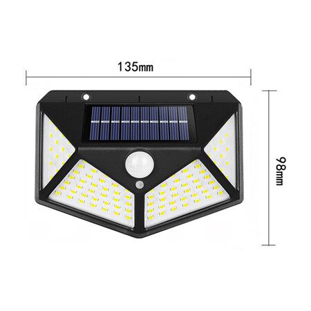 1Pack 100LED Motion Sensor Outdoor Light IP65 Waterproof Wireless Led Solar Outdoor Lights